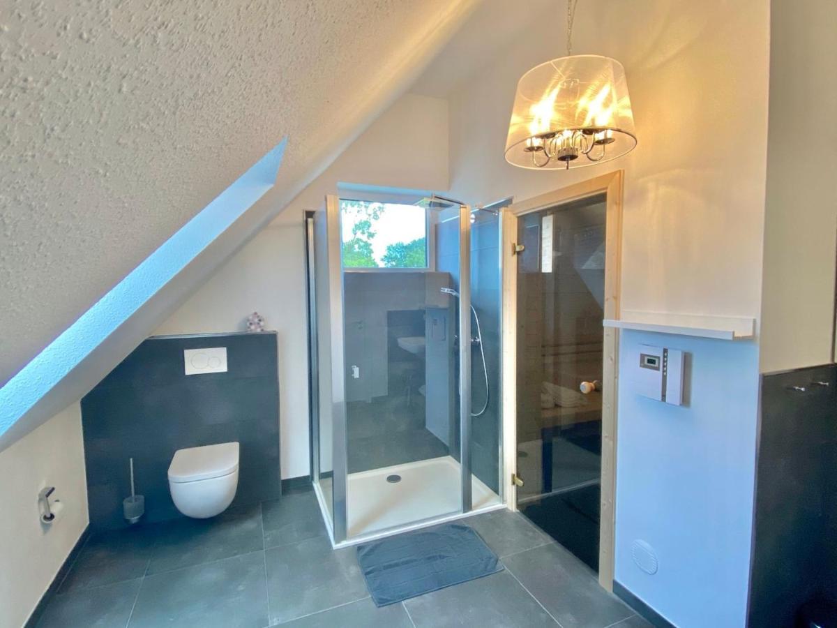Ferienhaus Moin. Am Harkebruegger See Mit Sauna Barssel  Bagian luar foto